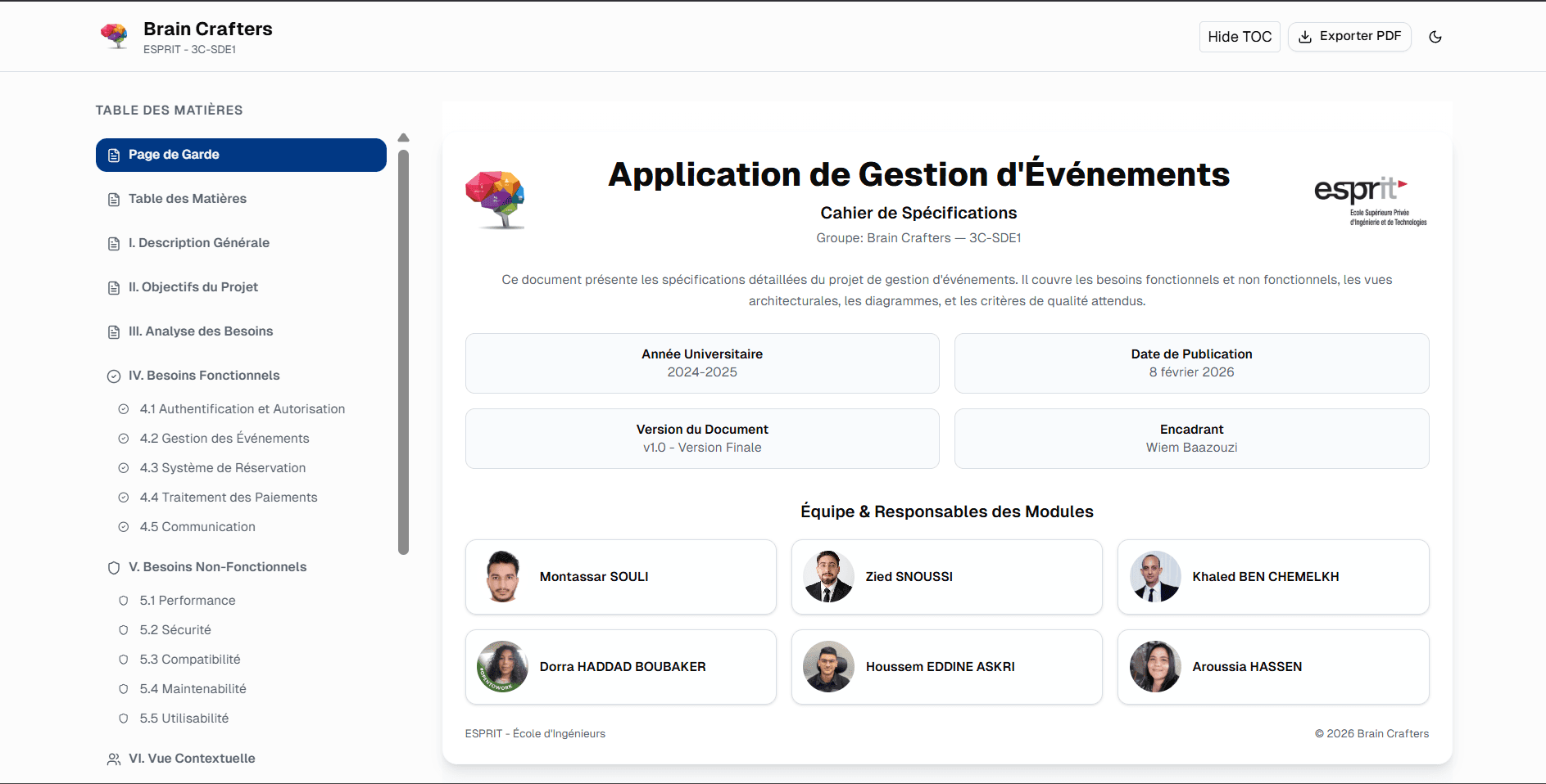 Event Management System - PFE Docs