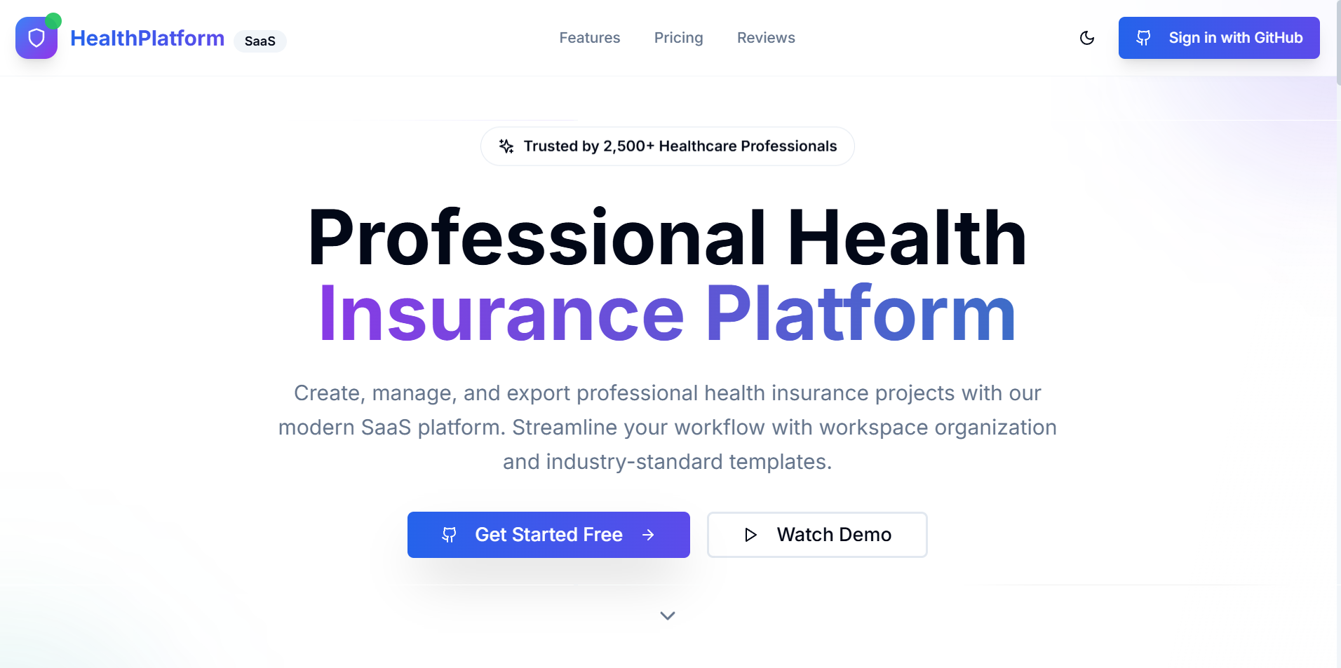 Health Insurance SaaS Platform